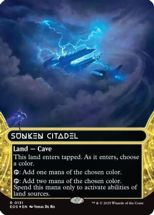 Sunken Citadel (0131) (Borderless) (Galaxy Foil) (EOS-131) - [Edge of Eternities: Stellar Sights] Foil