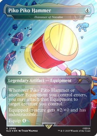Piko Piko Hammer - Hammer of Nazahn (Rainbow Foil) (SLD-2098) - [Secret Lair Drop Series] Foil