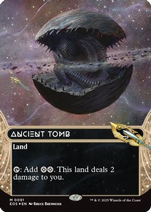 Ancient Tomb (0091) (Borderless) (Galaxy Foil) (EOS-091) - [Edge of Eternities: Stellar Sights] Foil