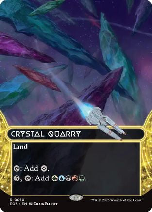 Crystal Quarry (0010) (Borderless) (EOS-010) - [Edge of Eternities: Stellar Sights] Foil