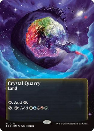 Crystal Quarry (0055) (Borderless) (EOS-055) - [Edge of Eternities: Stellar Sights]