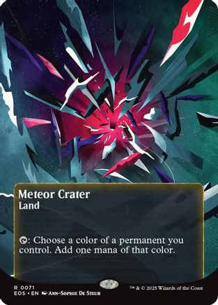 Meteor Crater (0071) (Borderless) (EOS-071) - [Edge of Eternities: Stellar Sights]