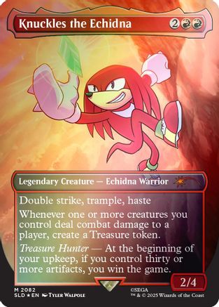 Knuckles the Echidna (Rainbow Foil) (SLD-2082) - [Secret Lair Drop Series] Foil