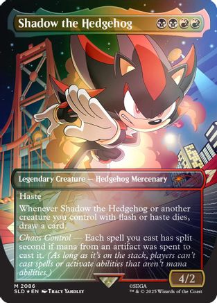 Shadow the Hedgehog (Rainbow Foil) (SLD-2086) - [Secret Lair Drop Series] Foil