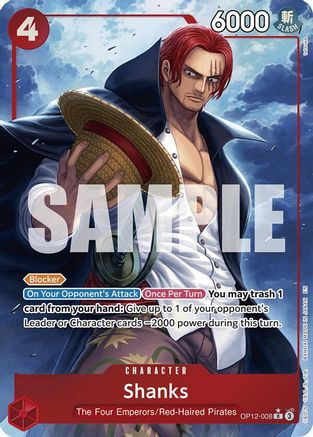 Shanks (008) (Alternate Art) (OP12-008) - Legacy of the Master