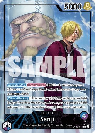 Sanji (041) (Alternate Art) (OP12-041) - Legacy of the Master