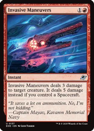 Invasive Maneuvers (EOE-137) - [Edge of Eternities] Foil