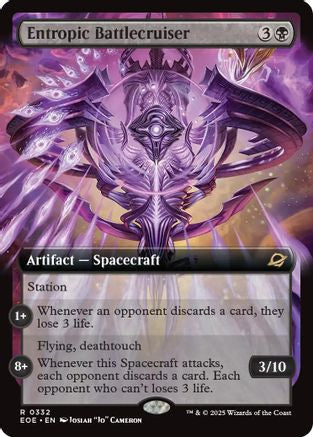 Entropic Battlecruiser (Extended Art) (EOE-332) - [Edge of Eternities] Foil