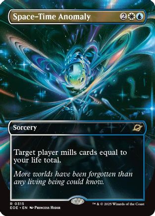 Space-Time Anomaly (Borderless) (EOE-315) - [Edge of Eternities] Foil