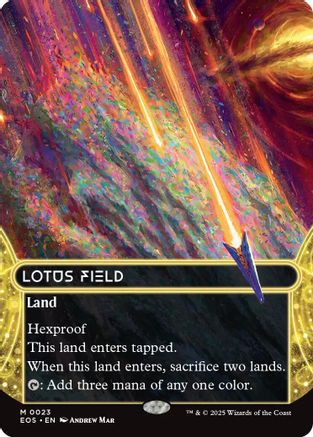 Lotus Field (0023) (Borderless) (EOS-023) - [Edge of Eternities: Stellar Sights]