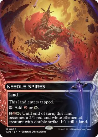 Needle Spires (0030) (Borderless) (EOS-030) - [Edge of Eternities: Stellar Sights] Foil