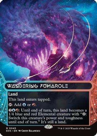 Wandering Fumarole (0045) (Borderless) (EOS-045) - [Edge of Eternities: Stellar Sights]