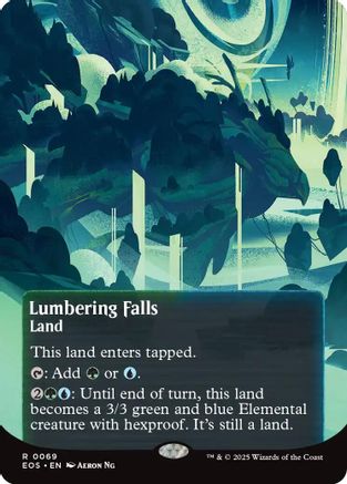 Lumbering Falls (0056) (Borderless) (EOS-069) - [Edge of Eternities: Stellar Sights]