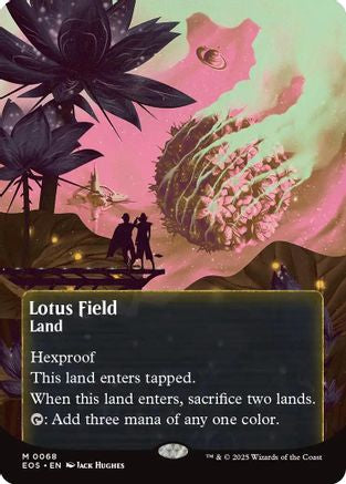 Lotus Field (0068) (Borderless) (EOS-068) - [Edge of Eternities: Stellar Sights]