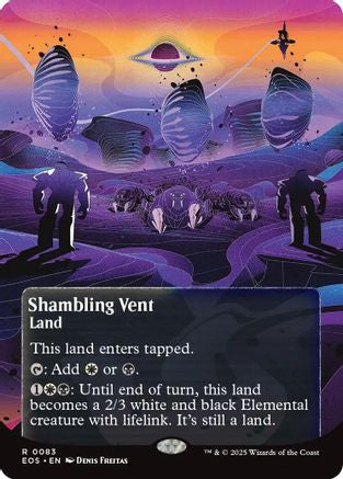 Shambling Vent (0083) (Borderless) (EOS-083) - [Edge of Eternities: Stellar Sights] Foil
