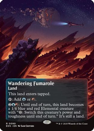 Wandering Fumarole (0090) (Borderless) (EOS-090) - [Edge of Eternities: Stellar Sights]