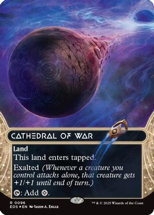 Cathedral of War (0096) (Borderless) (Galaxy Foil) (EOS-096) - [Edge of Eternities: Stellar Sights] Foil