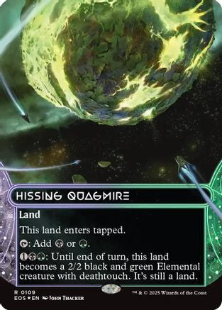 Hissing Quagmire (0109) (Borderless) (Galaxy Foil) (EOS-109) - [Edge of Eternities: Stellar Sights] Foil