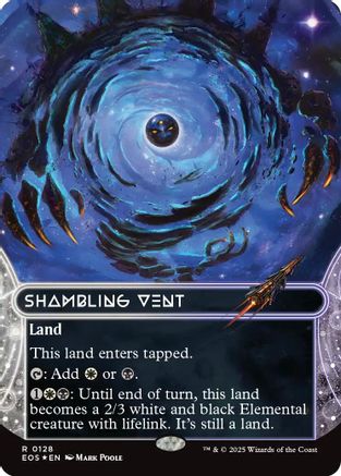 Shambling Vent (0128) (Borderless) (Galaxy Foil) (EOS-128) - [Edge of Eternities: Stellar Sights] Foil
