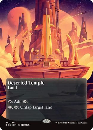 Deserted Temple (0146) (Borderless) (Galaxy Foil) (EOS-146) - [Edge of Eternities: Stellar Sights] Foil