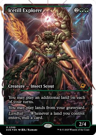 Icetill Explorer (Showcase) (Fracture Foil) (EOE-388) - [Edge of Eternities] Foil