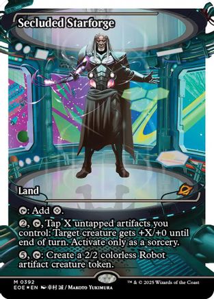 Secluded Starforge (Showcase) (Fracture Foil) (EOE-392) - [Edge of Eternities] Foil
