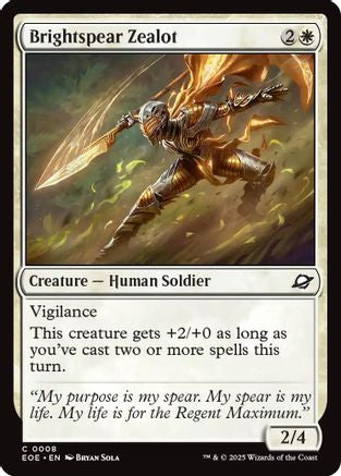 Brightspear Zealot (EOE-008) - [Edge of Eternities] Foil