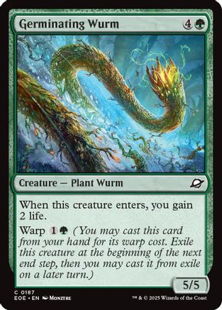 Germinating Wurm (EOE-187) - [Edge of Eternities] Foil