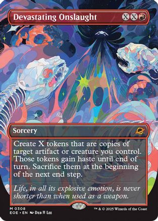 Devastating Onslaught (Borderless) (EOE-308) - [Edge of Eternities]