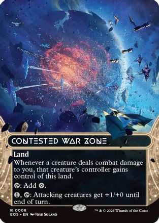 Contested War Zone (0008) (Borderless) (EOS-008) - [Edge of Eternities: Stellar Sights]