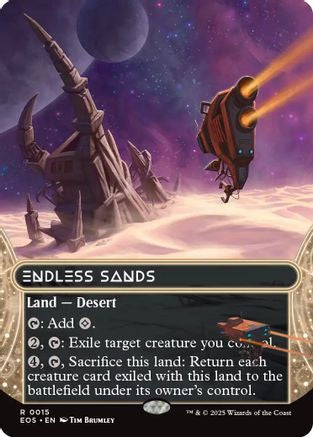 Endless Sands (0008) (Borderless) (EOS-015) - [Edge of Eternities: Stellar Sights] Foil