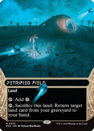 Petrified Field (0032) (Borderless) (EOS-032) - [Edge of Eternities: Stellar Sights] Foil