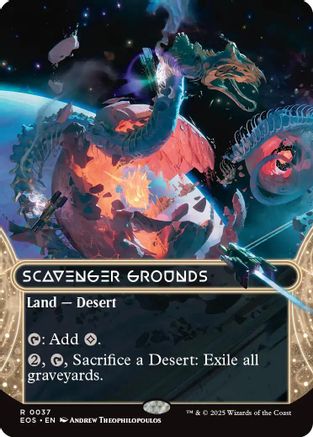 Scavenger Grounds (0037) (Borderless) (EOS-037) - [Edge of Eternities: Stellar Sights] Foil