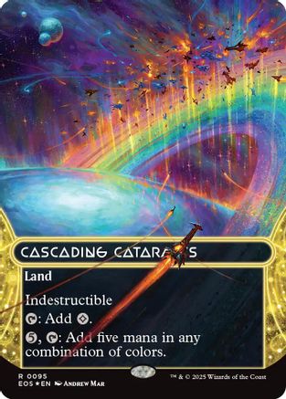 Cascading Cataracts (0095) (Borderless) (Galaxy Foil) (EOS-095) - [Edge of Eternities: Stellar Sights] Foil
