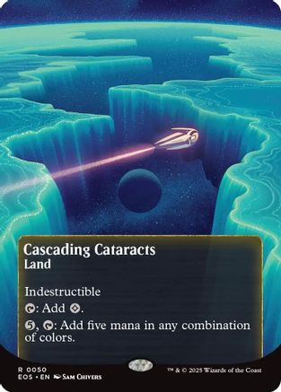 Cascading Cataracts (0050) (Borderless) (EOS-050) - [Edge of Eternities: Stellar Sights] Foil