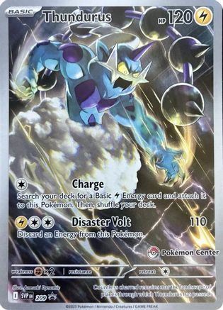 Thundurus - 209 (Pokemon Center Exclusive) 209 - [SV Scarlet & Violet Promo Cards] Holofoil
