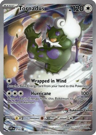 Tornadus - 210 (Pokemon Center Exclusive) 210 - [SV Scarlet & Violet Promo Cards] Holofoil