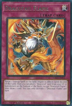 Dracotail Flame (JUSH-EN011) - Justice Hunters 1st Edition