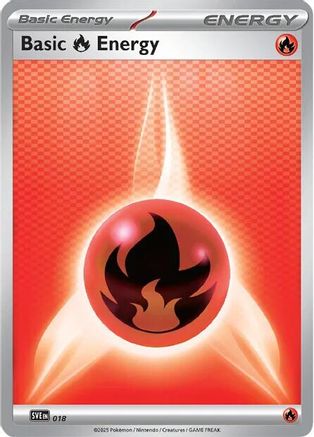 Basic Fire Energy - 018 - [SVE Scarlet & Violet Energies] Reverse Holofoil