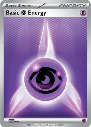 Basic Psychic Energy - 021 21 - [SVE Scarlet & Violet Energies] Reverse Holofoil