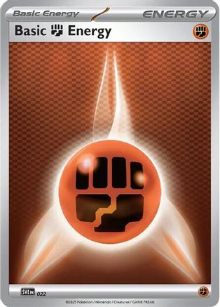 Basic Fighting Energy - 022 22 - [SVE Scarlet & Violet Energies] Reverse Holofoil