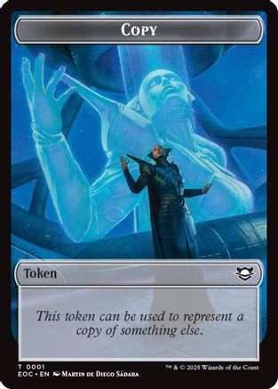 Copy // Clue Double-Sided Token (EOC-3 // 12) - [Commander: Edge of Eternities]