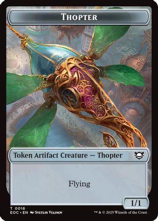Thopter // Gnome Double-Sided Token (EOC-16 // 11) - [Commander: Edge of Eternities]