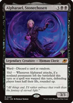 Alpharael, Stonechosen (PPEOE-087) - [Promo Pack: Edge of Eternities] Foil
