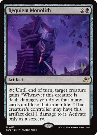 Requiem Monolith (PPEOE-113) - [Promo Pack: Edge of Eternities] Foil