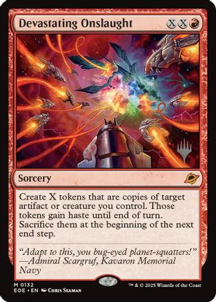 Devastating Onslaught (PPEOE-132) - [Promo Pack: Edge of Eternities] Foil