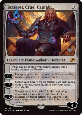 Tezzeret, Cruel Captain (PPEOE-002) - [Promo Pack: Edge of Eternities] Foil