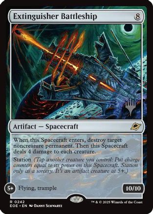 Extinguisher Battleship (PPEOE-242) - [Promo Pack: Edge of Eternities] Foil