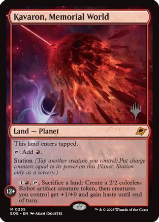 Kavaron, Memorial World (PPEOE-255) - [Promo Pack: Edge of Eternities] Foil