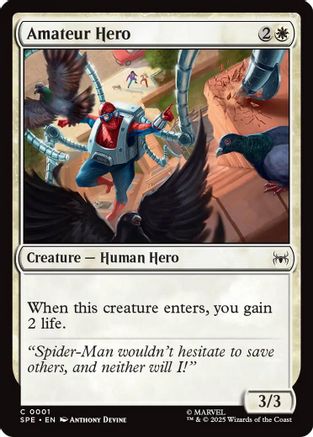 Amateur Hero (SPE, MAR-001) - [Marvel's Spider-Man: Eternal-Legal] Foil